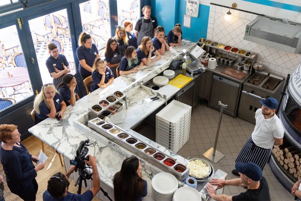 Brighton youth centre competition at Fatto a Mano community engagement